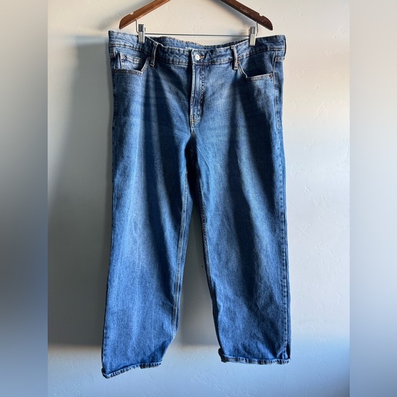 Old Navy - Wide Leg Mid rise Denim - Picture 2 of 6